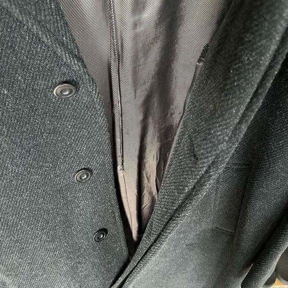 Mondo Di Marco Gray Wool Long Jacket, Men Sz 42 - Picture 4 of 4